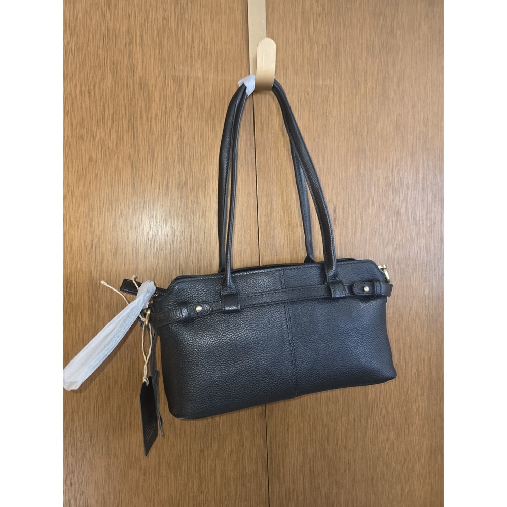 Black Leather Shoulder Bag Handbag - NEW WITH TAGS- Pristine condition